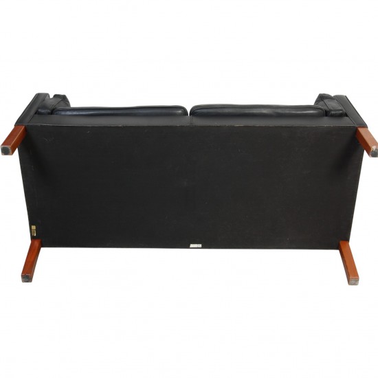 Børge Mogensen 2-personers Kupe sofa i sort læder 1980'erne