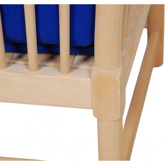 Børge Mogensen Tremmesofa i blåt stof 1990'erne