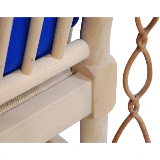 Børge Mogensen Tremmesofa i blåt stof 1990'erne