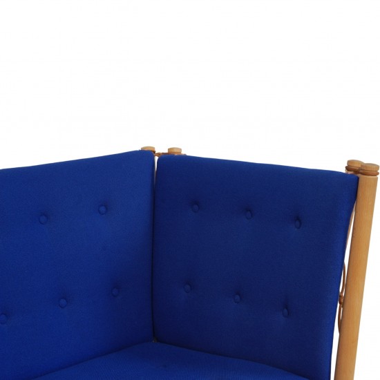 Børge Mogensen Tremmesofa i blåt stof 1990'erne
