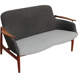 Finn Juhl NV53 2.personers sofa af Niels Vodder 1950'erne