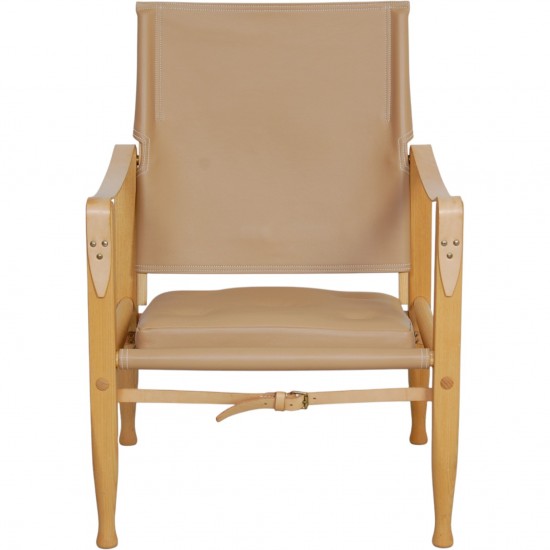 Kaare Klint Safari stol i naturfarvet læder 2018