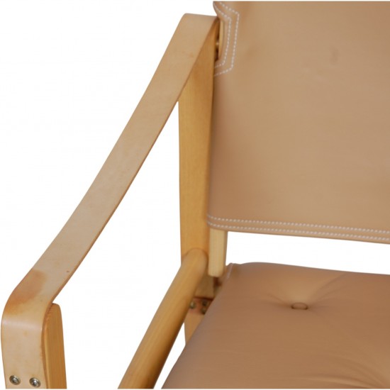 Kaare Klint Safari stol i naturfarvet læder 2018