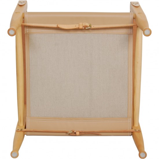 Kaare Klint Safari stol i naturfarvet læder 2018