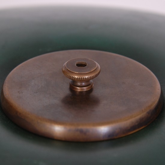 Poul Henningsen PH4/3 with green shades Patt. Appl 1920s