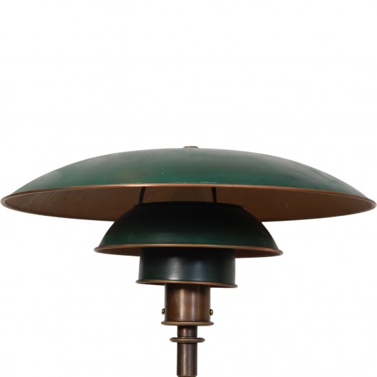 Poul Henningsen PH4/3 with green shades Patt. Appl 1920s