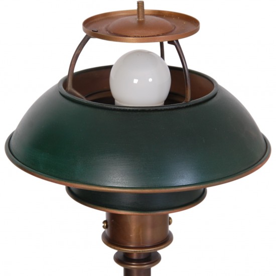 Poul Henningsen PH4/3 with green shades Patt. Appl 1920s