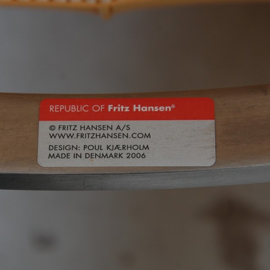 Poul Kjærholm PK22 stol i natur læder 2006