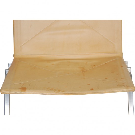 Poul Kjærholm PK22 stol i natur læder 2006