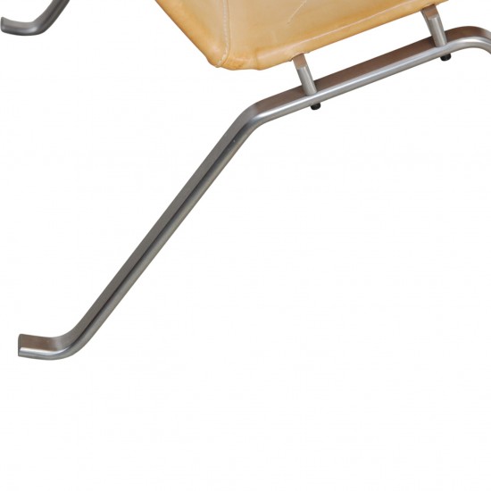 Poul Kjærholm PK22 stol i natur læder 2006