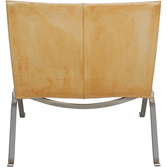 Poul Kjærholm PK22 stol i natur læder 2006