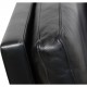 Poul Kjærholm PK31 2.personers sofa i sort Aura læder 1985