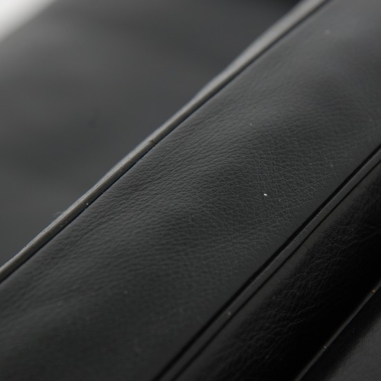 Poul Kjærholm PK31 2.personers sofa i sort Aura læder 1985