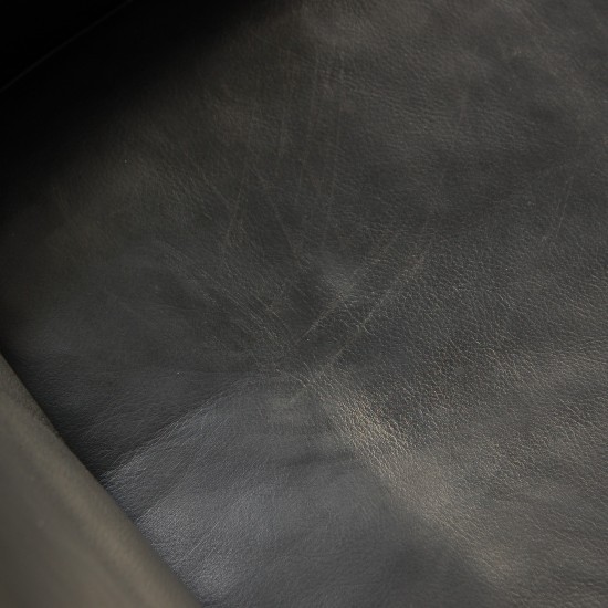 Poul Kjærholm PK31 2.personers sofa i sort Aura læder 1985