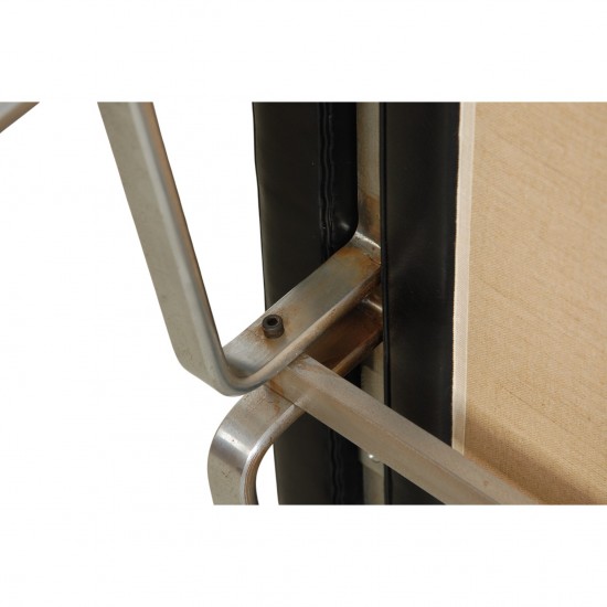 Poul Kjærholm PK31 2.personers sofa i sort Aura læder 1985