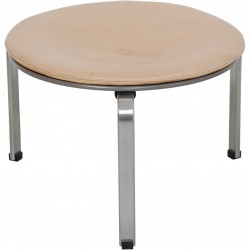 Poul Kjærholm PK33 skammel i natur læder 2017