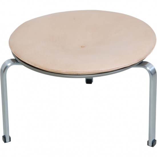 Poul Kjærholm PK33 skammel i natur læder 2017