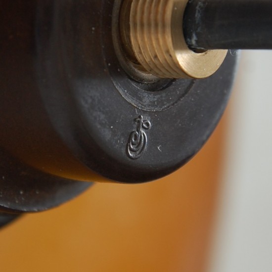 Poul Henningsen PH3,5/3 pendel med ravfarvede glasskærme 1950'erne