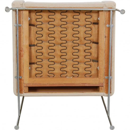 Arne Jacobsen 3301 lufthavnsstol i lyst stof