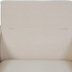 Arne Jacobsen 3301 airport lounge chair in light fabric