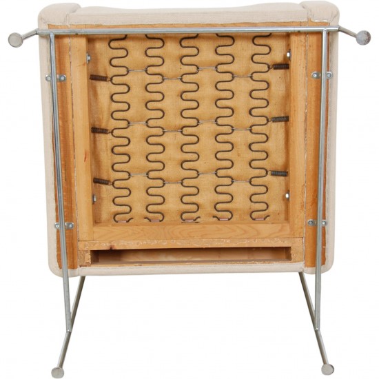 Arne Jacobsen 3301 lufthavnsstol i lyst stof