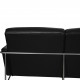 Arne Jacobsen 3304 4.personers lufthavnssofa i sort læder