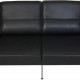 Arne Jacobsen 3304 4.personers lufthavnssofa i sort læder