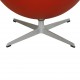 Arne Jacobsen Vintage Ægget stol i rødt læder