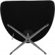 Arne Jacobsen Ægget stol i sort stof