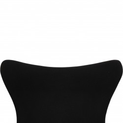 Arne Jacobsen Egg chair in black fabric