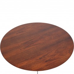 Arne Jacobsen circular coffee table of rosewood Ø:90 Cm