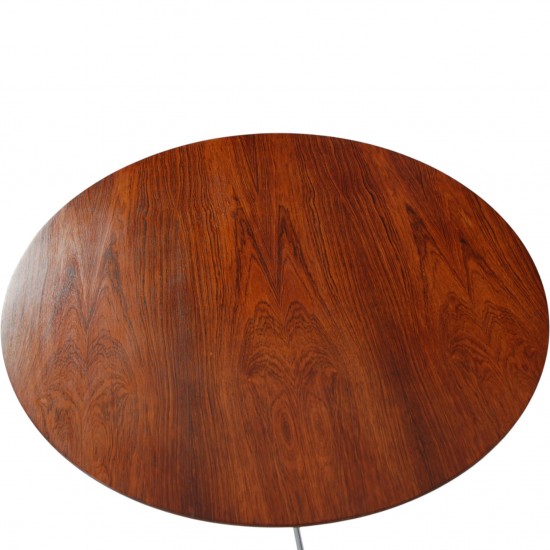 Arne Jacobsen rundt sofabord af palisander Ø: 90 Cm