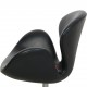 Arne Jacobsen Høj Svane stol i sort Essential læder