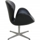 Arne Jacobsen Høj Svane stol i sort Essential læder