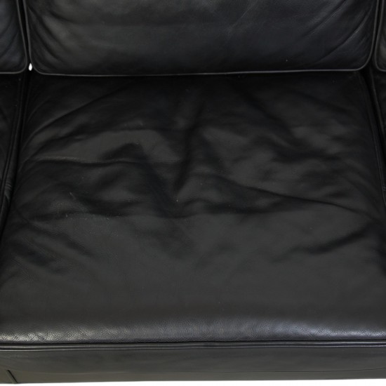 Børge Mogensen 2333 3-personers sofa i sort læder