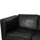 Børge Mogensen 2333 3-personers sofa i sort læder