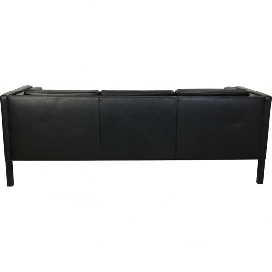 Børge Mogensen 2333 3-personers sofa i sort læder