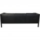 Børge Mogensen 2333 3-personers sofa i sort læder