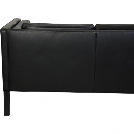 Børge Mogensen 2333 3-personers sofa i sort læder