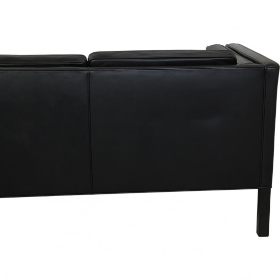 Børge Mogensen 2333 3-personers sofa i sort læder