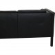 Børge Mogensen 2333 3-personers sofa i sort læder