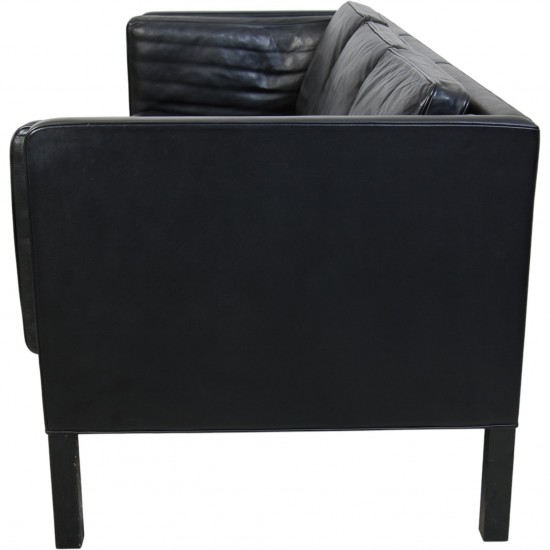 Børge Mogensen 2333 3-personers sofa i sort læder