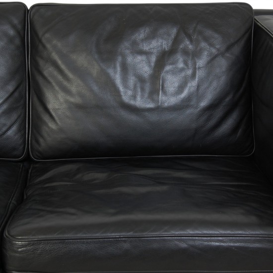 Børge Mogensen 2333 3-personers sofa i sort læder