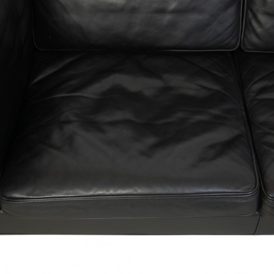 Børge Mogensen 2333 3-personers sofa i sort læder