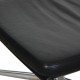 Charles Eames EA223 skammel i sort læder