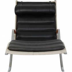 Fabricius and Kastholm Græshopper stol i sort læder