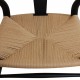 Sæt af 8 sorte Hans Wegner Y-stole CH24