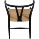 Sæt af 8 sorte Hans Wegner Y-stole CH24