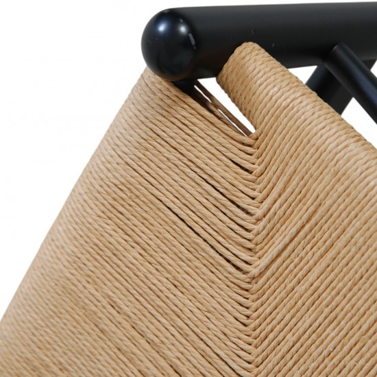 Sæt af 8 sorte Hans Wegner Y-stole CH24