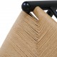 Sæt af 8 sorte Hans Wegner Y-stole CH24